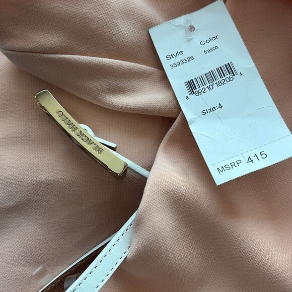 Black Halo Jackie O Sheath Dress in Fresno with belt Size 4 NWT $415 - Picture 8 of 8